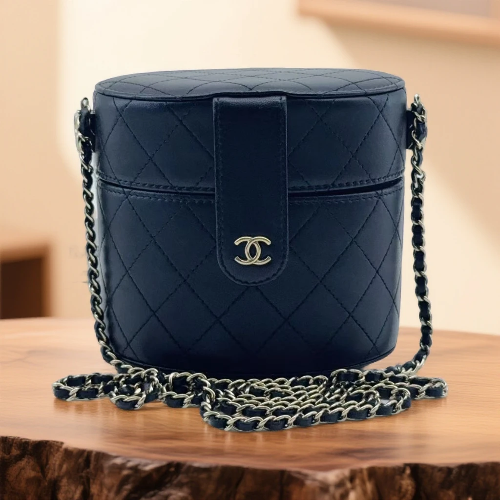 95新 Chanel/香奈儿  黑色化妆盒 1725 5135