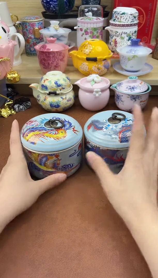 陶陶瓷茶具摆件旅行套组