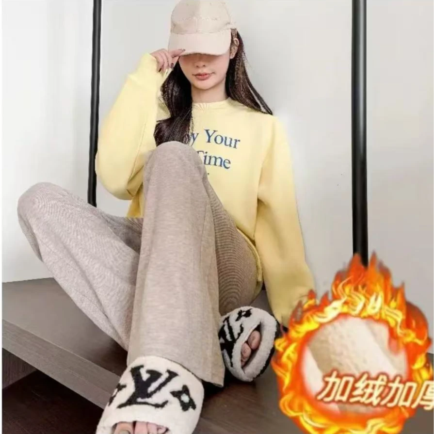 FW【内里全包边】面料控700克重 羊毛➕蚕丝考拉绒云朵紫薇裤23088-1