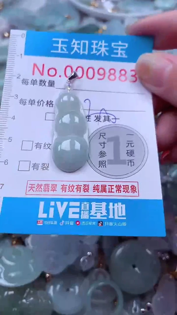 吊坠(不含链)未镶嵌翡翠9883