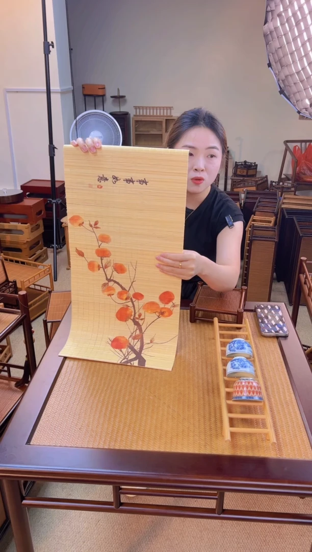 小柿柿如意 精品细竹丝茶席