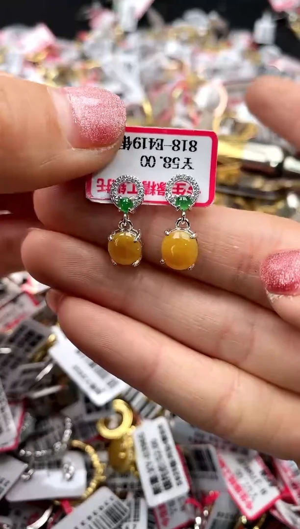 【闪购商品】翡翠戒指银S925镶嵌33333333    5