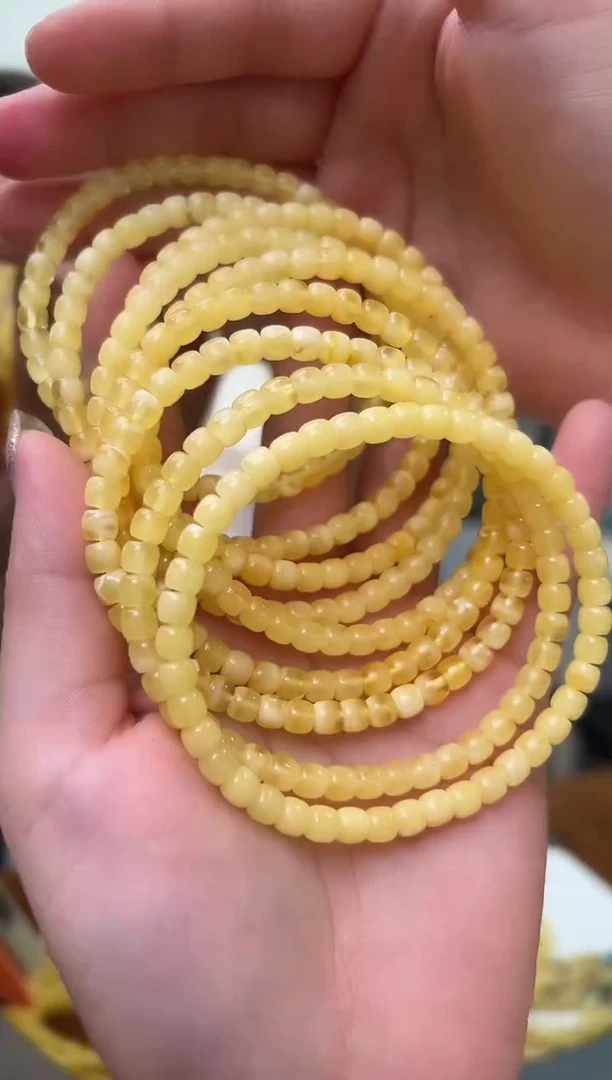 未镶嵌蜜蜡裸石琥珀蜜蜡手串多样性发一条
