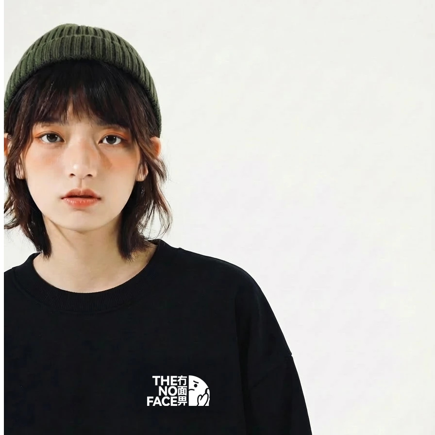 粤语冇面畀长袖圆领高端卫衣男女通用秋冬卫衣卫衣潮流休闲复古