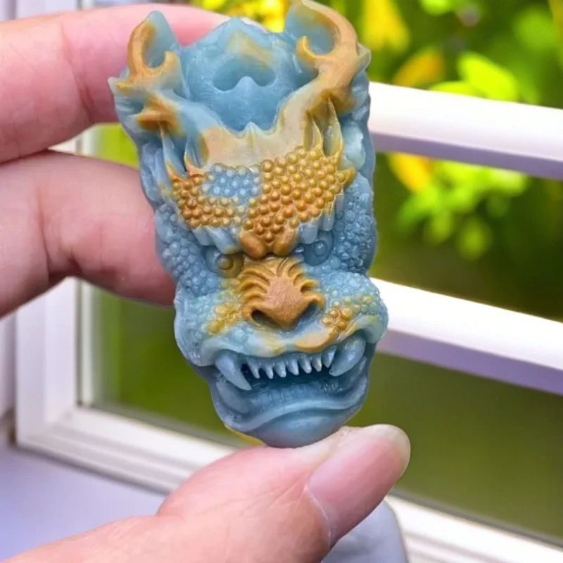 翡翠龙首 立体霸气厚装尺寸57/31/15mm抛光三天 不退不换