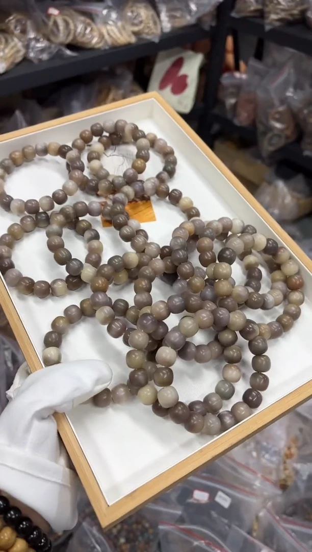 手串菩提根/象牙果14干磨孔不好（615）