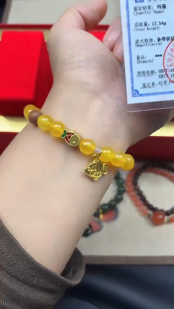 未镶嵌手串玛瑙/玉髓手串