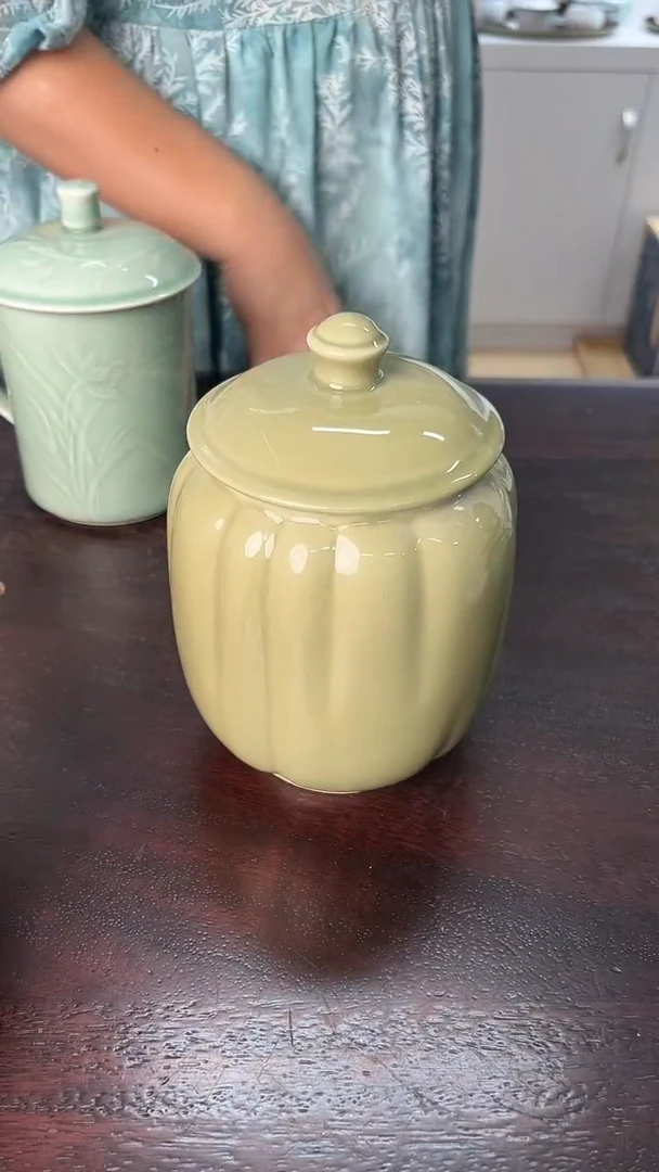 龙泉云间青瓷小米茶器