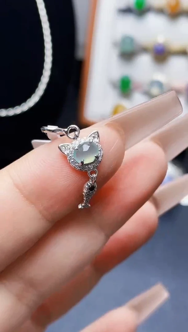 银S925镶嵌戒指翡翠0551