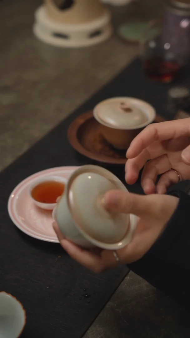 【闪购商品】其他随机单个苍岚柴烧盖碗@@J2211