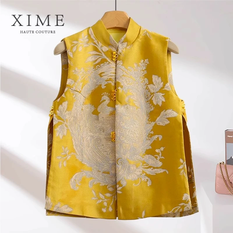 【岁月鎏金】国风系列新中式时尚马甲女春季2025年新款国风女装马夹