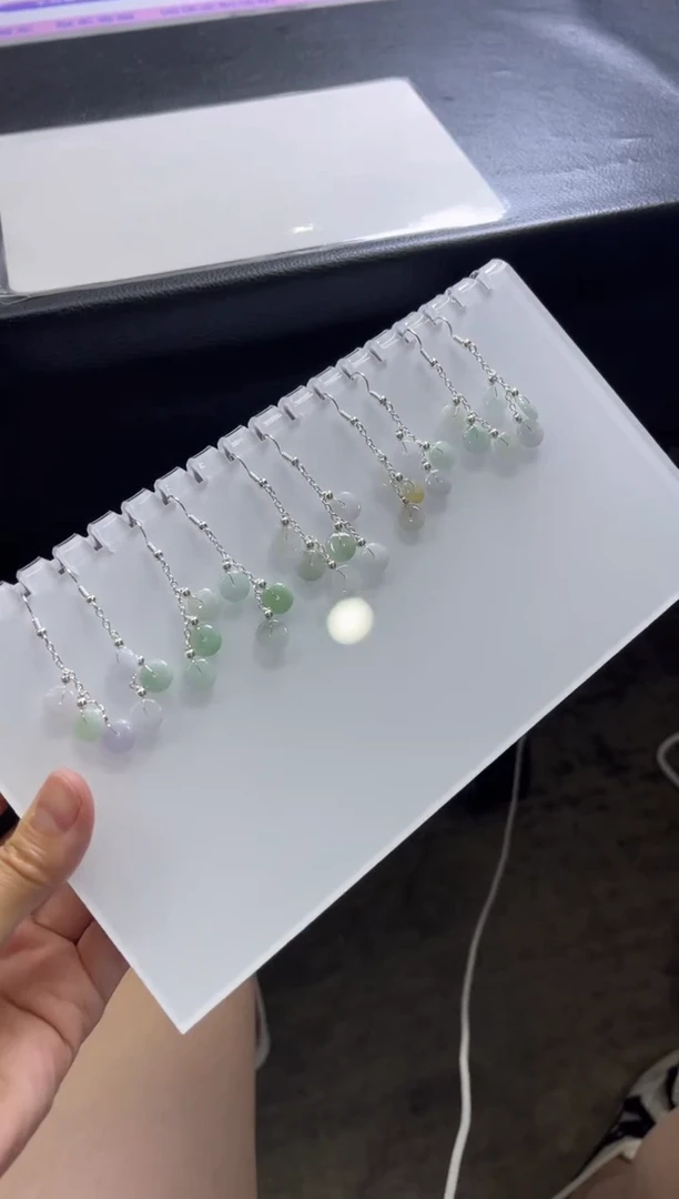 未镶嵌翡翠耳饰K276 /多样性发一件/