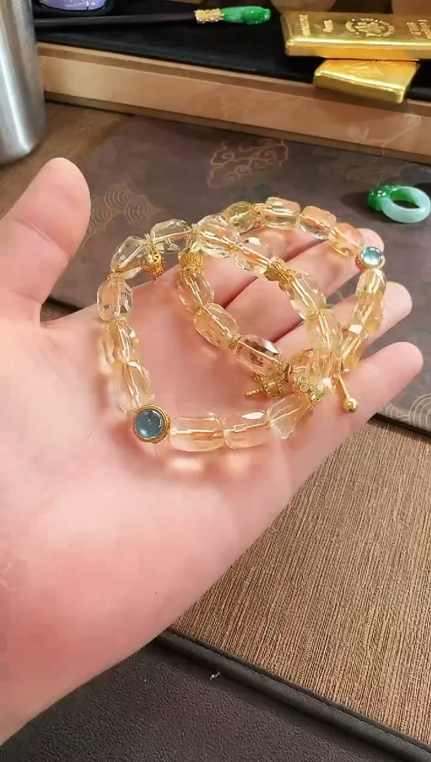 水晶手串银S925镶嵌手串 多样性发货 发一条