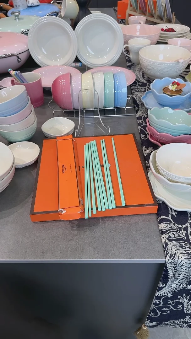 【闪购商品】瓷筷子SPS6双盒装-孔雀青