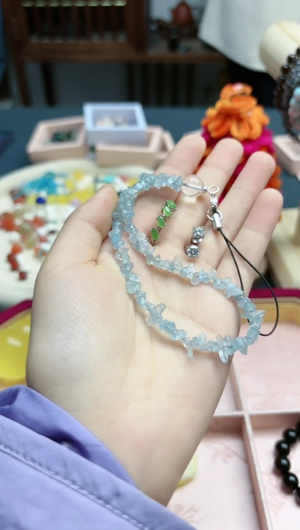 【闪购商品】海蓝宝石手串未镶嵌海蓝宝石手串*1 YX