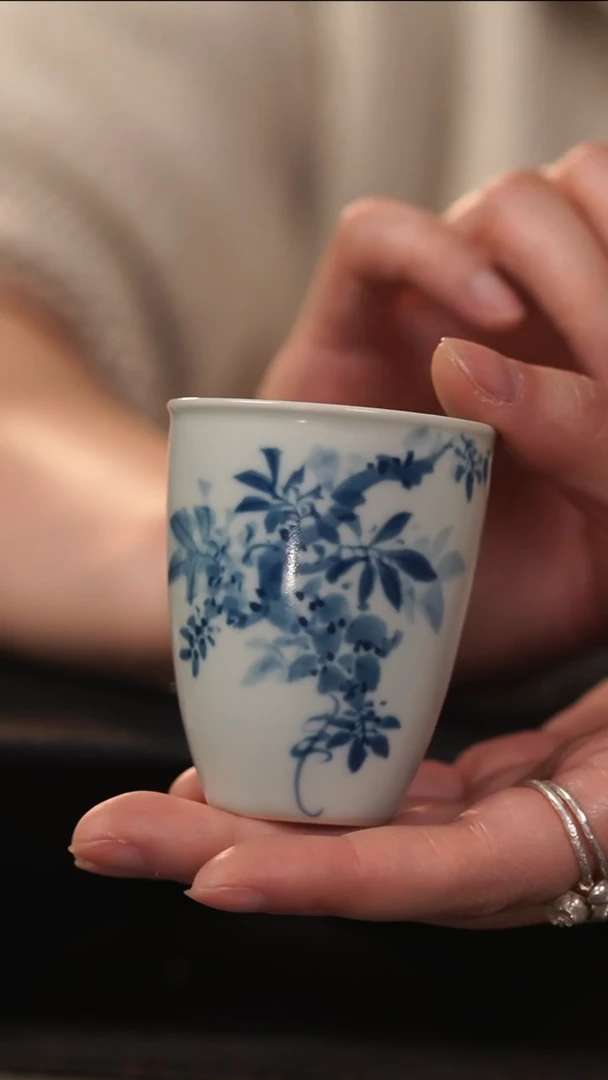 【闪购商品】善见堂 王长根老师青花福利杯