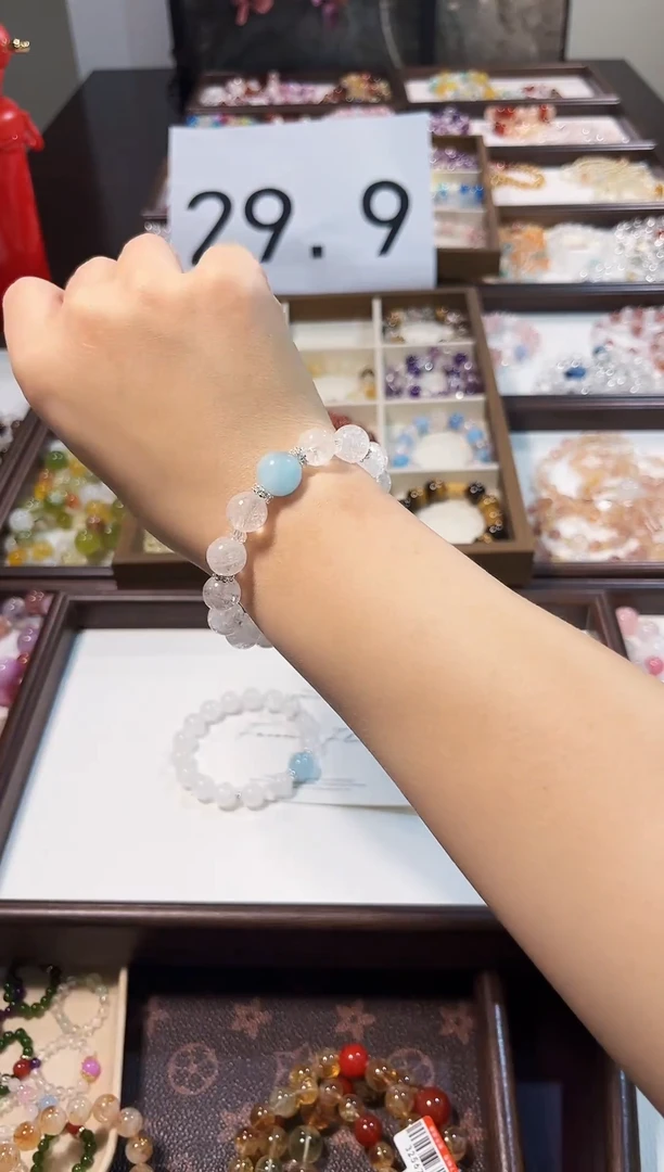 银S925镶嵌手链水晶1