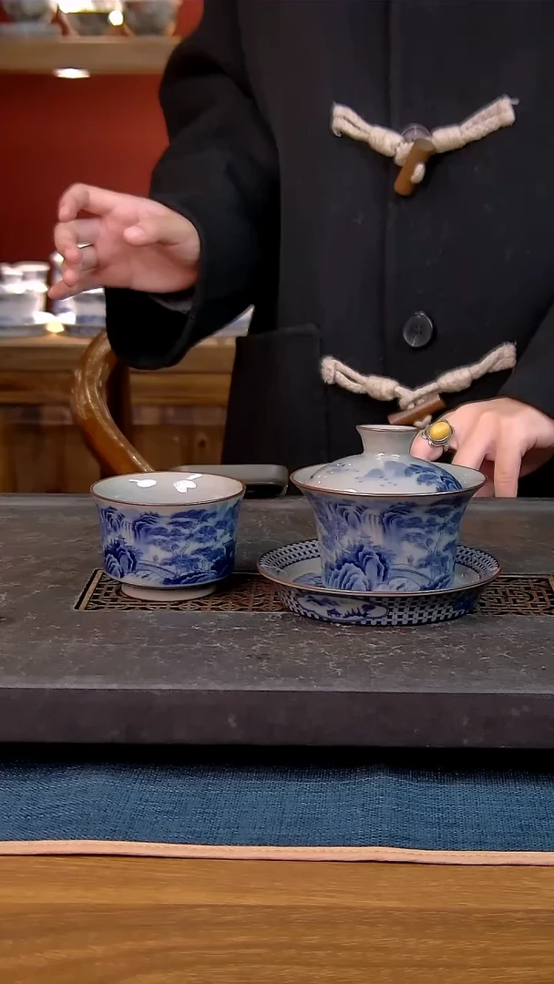 简装家用款2件套 老陶泥开片纹陶瓷茶具