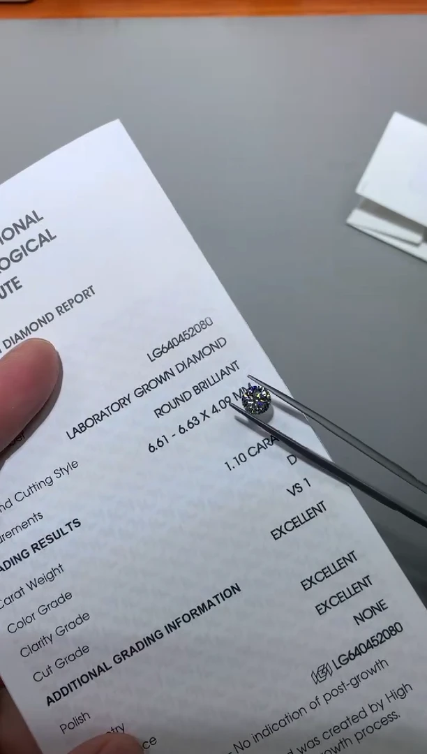 【闪购商品】实验室培育钻石裸石未镶嵌1.1D640452080