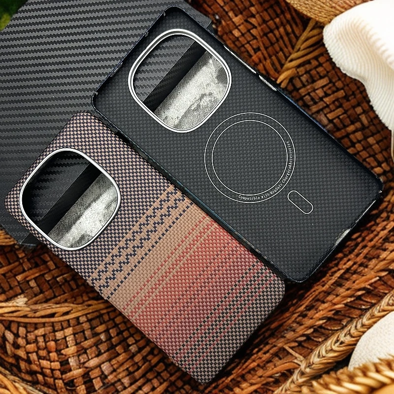 iQOO13手机壳凯夫拉磁吸款磨砂轻薄适用vivo iQOO12pro芳纶纤维硬