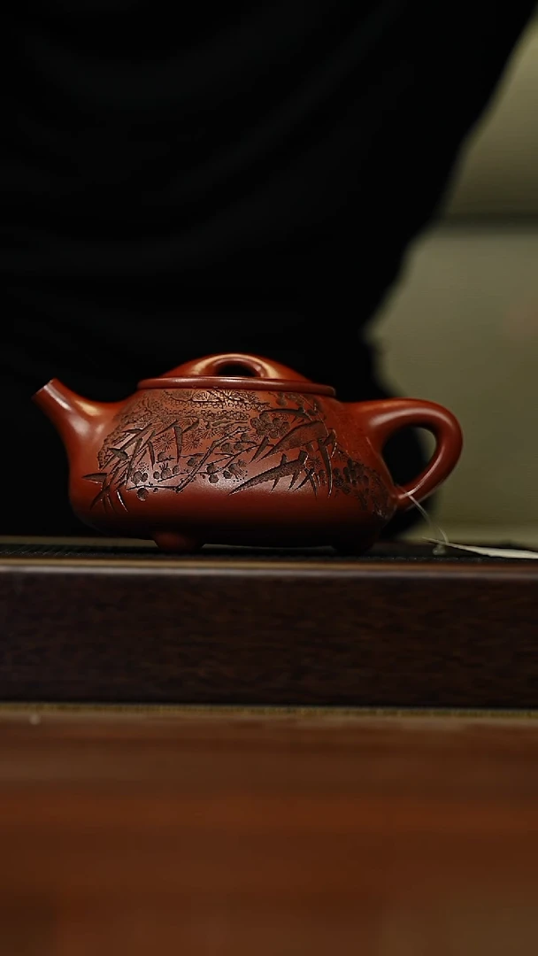 茶壶紫砂宜兴原矿 手工 紫砂壶容量450CC