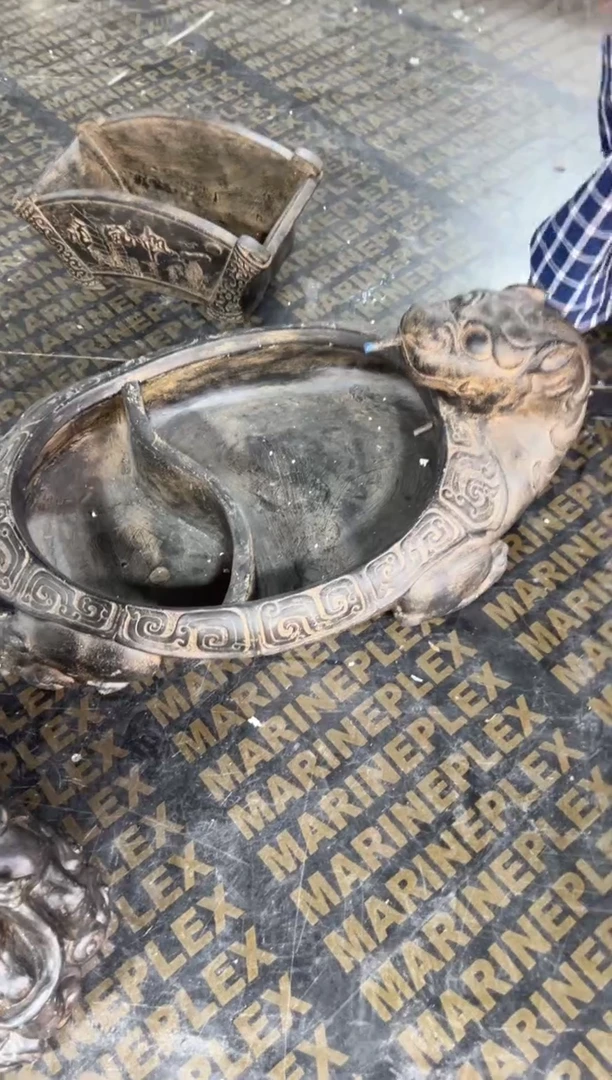 陶土【火山泥】大龙龟流水喷泉