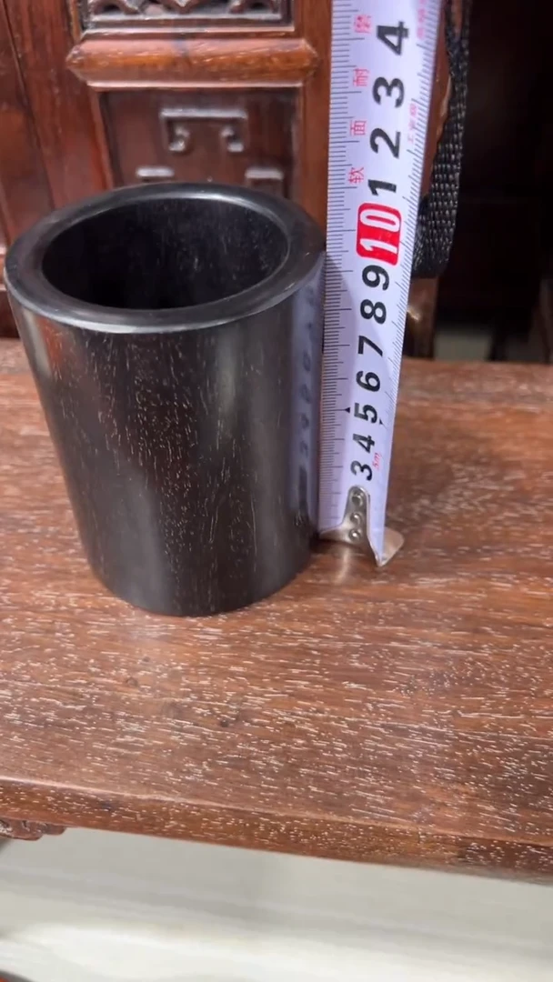 木木 紫檀木直径7.5素面笔筒