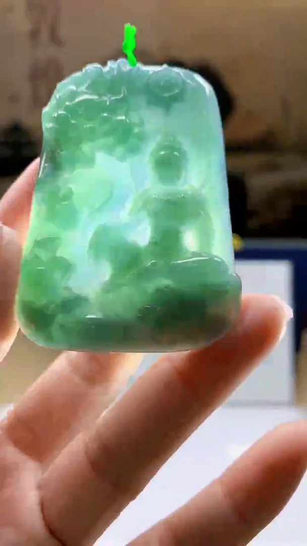 定制翡翠未镶嵌1102jj-毛货挂件23