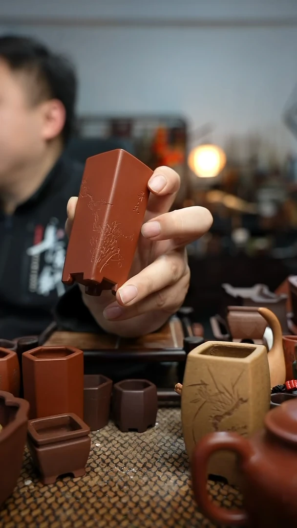 紫砂花盆長木軒精品紫砂