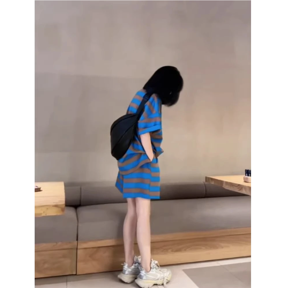 夏季穿搭一整套俏皮活泼减龄时尚休闲运动短裤两件套装女夏