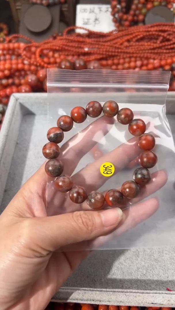 南红玛瑙手串未镶嵌10+