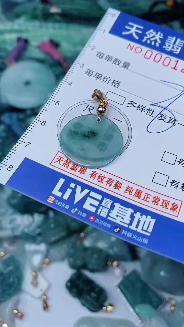 翡翠未镶嵌颈饰00001233