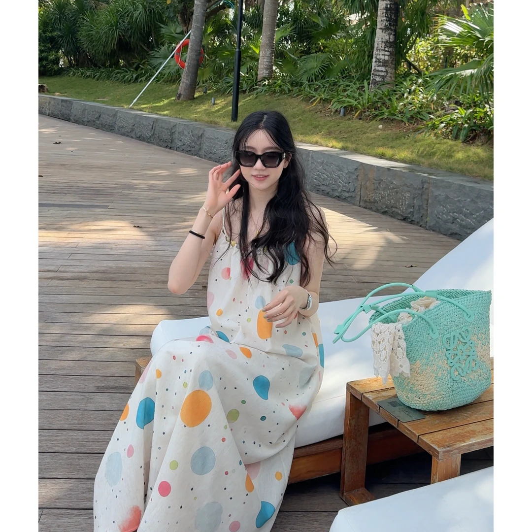 Zwinnie/詹维尼【七彩波点-独家系列】公主甜美仙气吊带裙GYS202509
