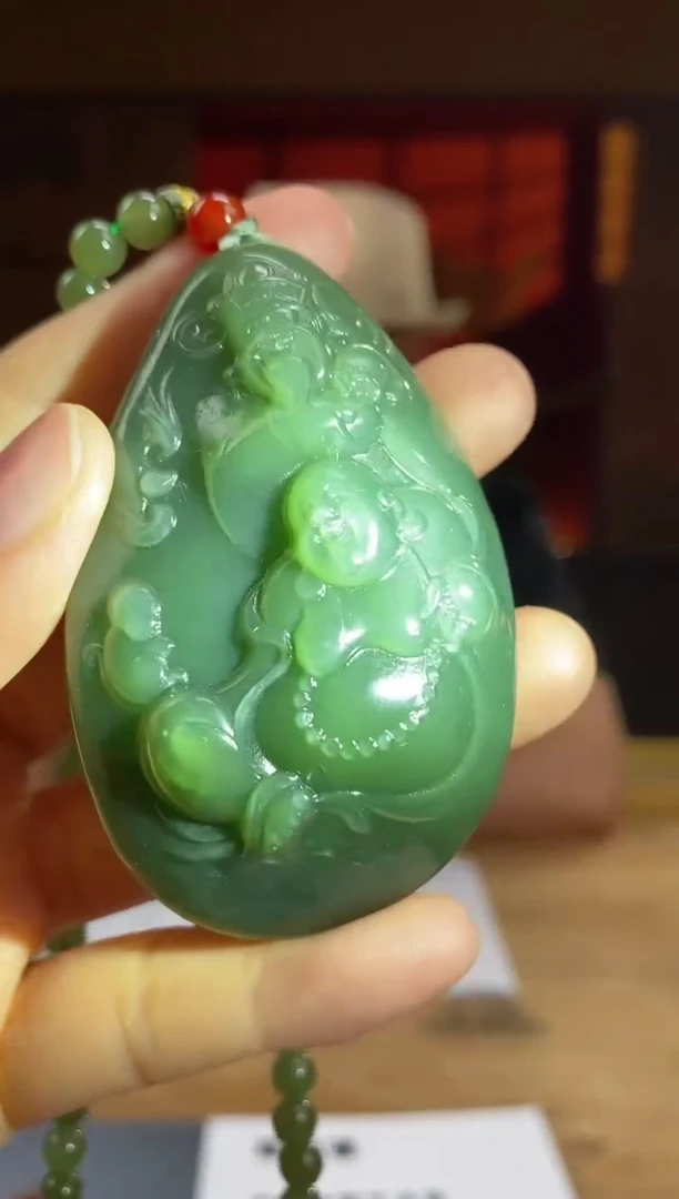 和田玉未镶嵌颈饰d746