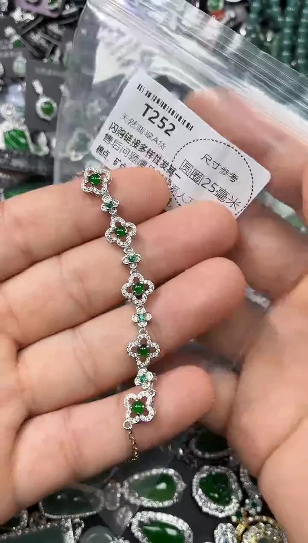 翡翠未镶嵌颈饰T252手链