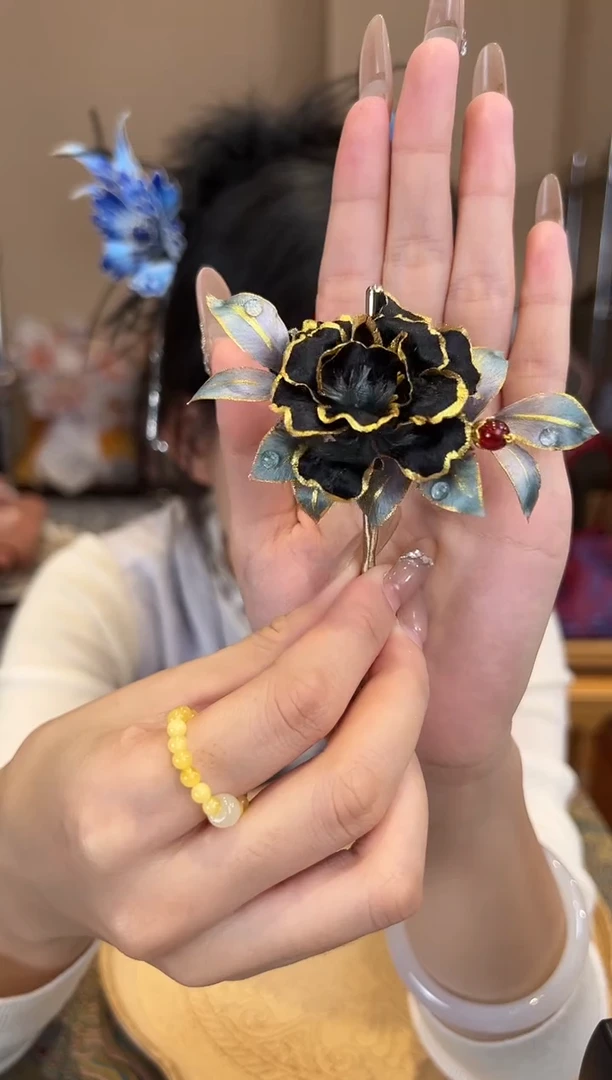 刺绣苏绣世家非遗手工（胸针）