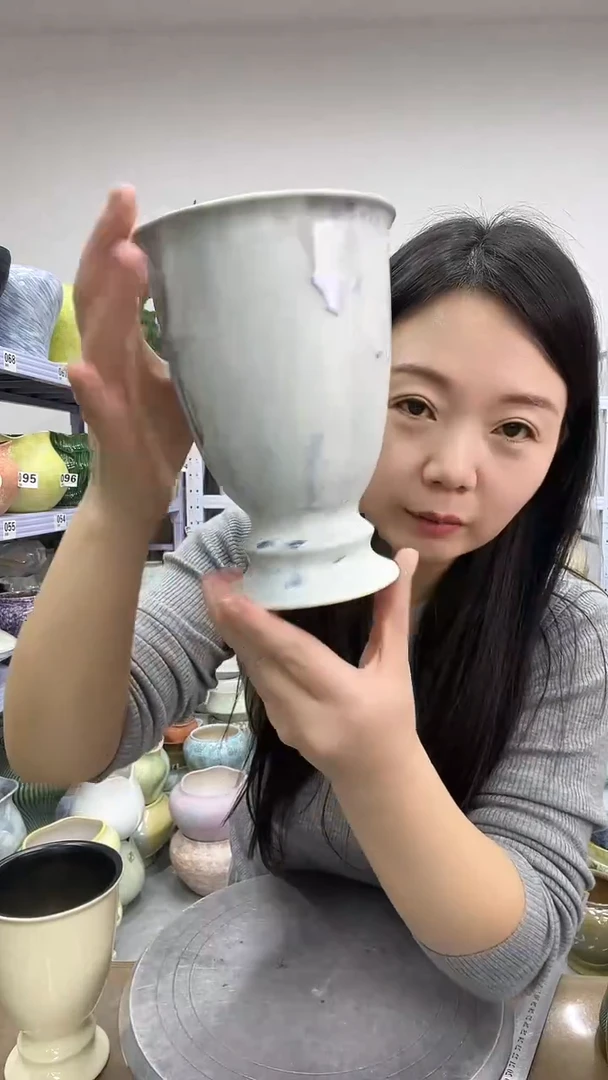 12.5陶瓷花盆直播链接高. 17     口    11