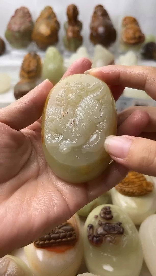 石材天然方解石棉纹正常介意勿拍不退换虎