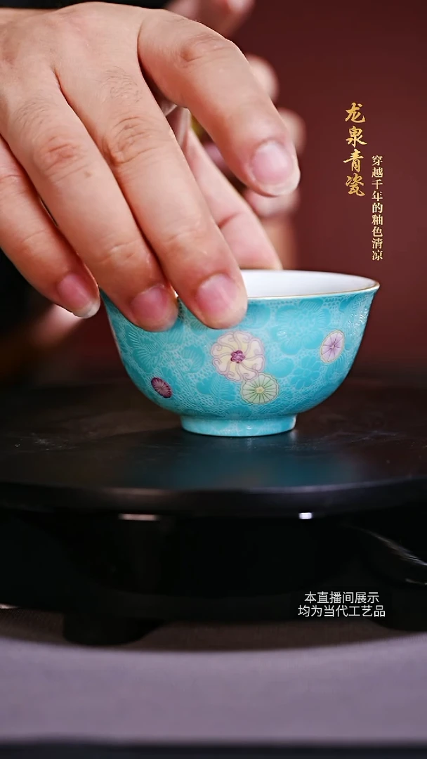 其他福利品-绿釉杯子