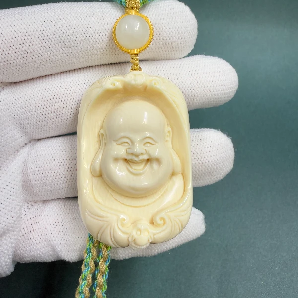 DK1030天然猛犸牙雕刻牌 支持鉴定 假一罚四