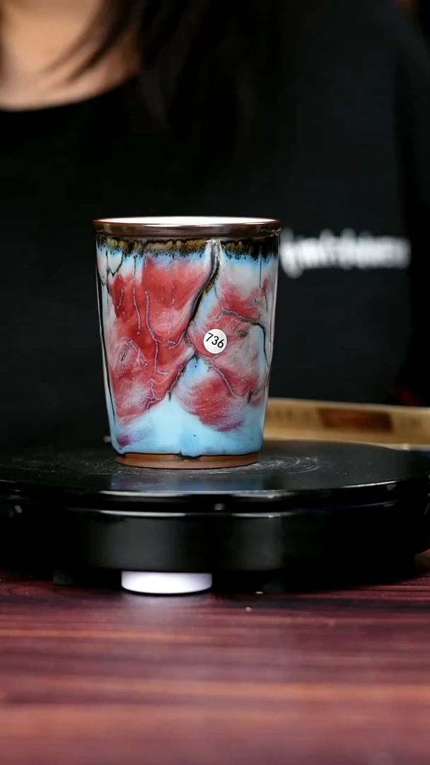 壶736#白露伟一级品原矿钧瓷可乐杯