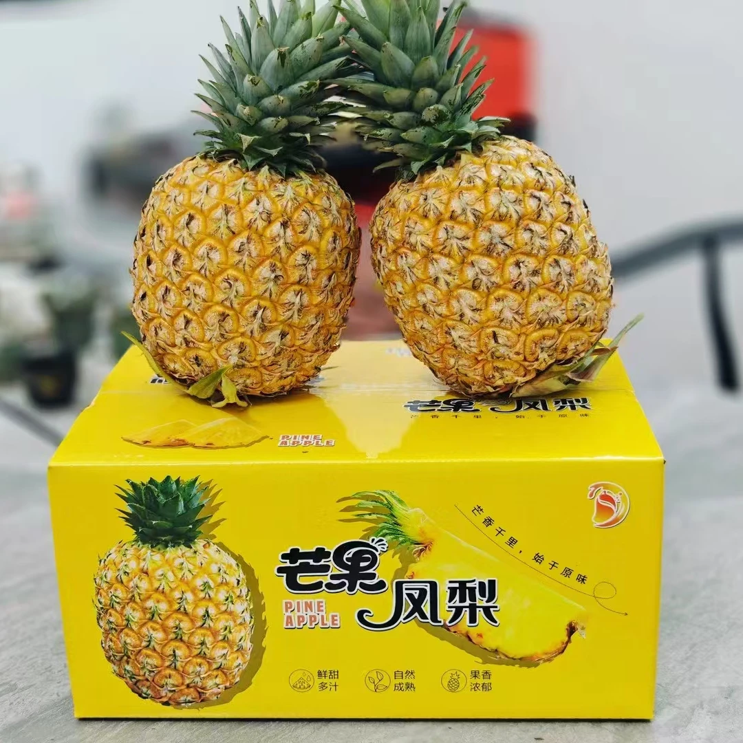 （商超A+品质)正宗海南芒果凤梨新鲜菠萝孕妇香甜多汁树熟直发大果