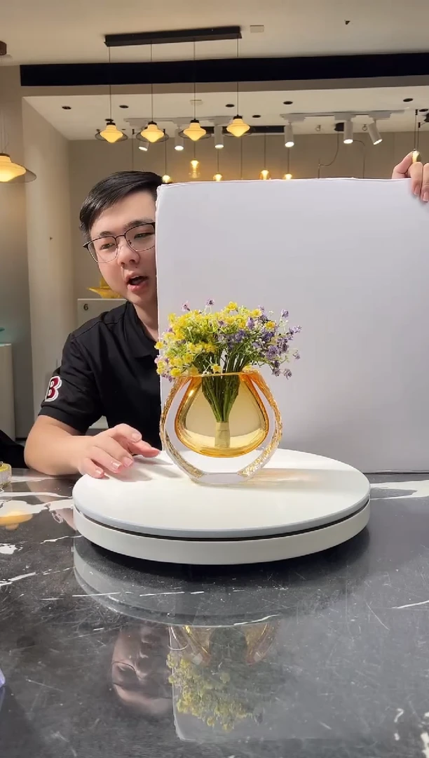 摆件巴比特美学-琥珀金艺术香薰瓶