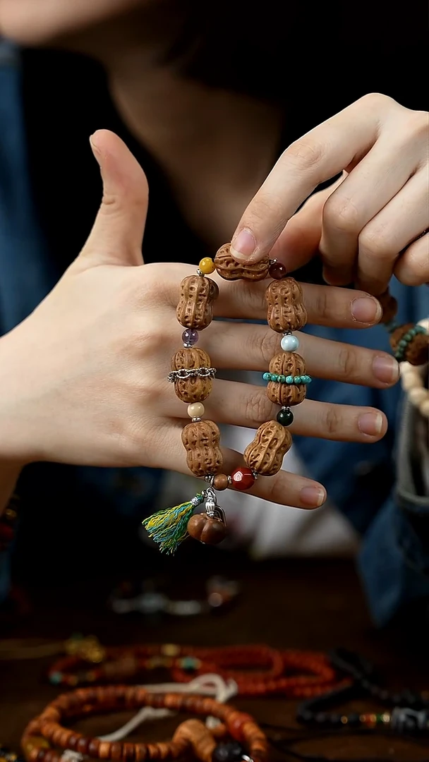 檀香木手串/手链老山檀成人单圈/花生大/