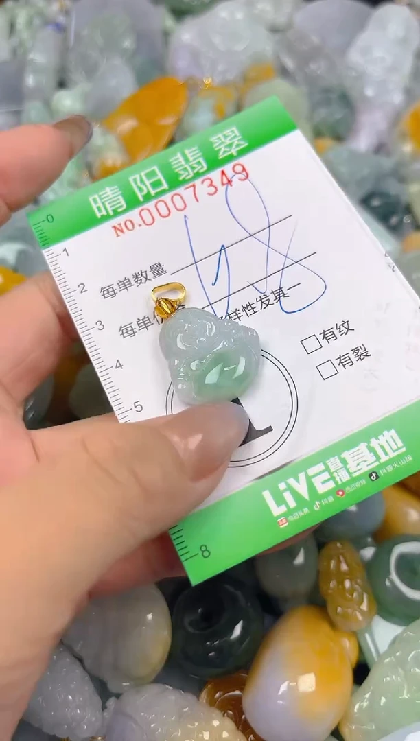 翡翠未镶嵌颈饰闪购0007349