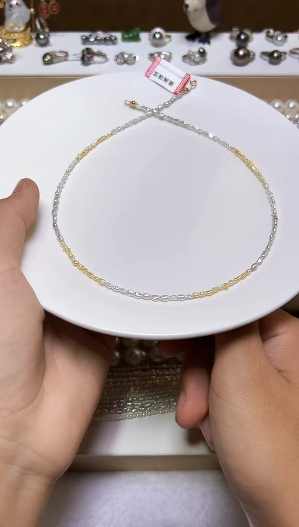 海水珍珠18K金镶嵌颈饰澳白