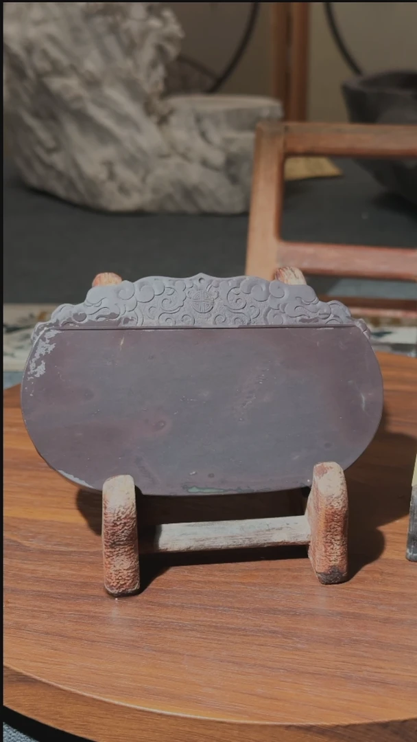 【闪购商品】5寸宣德岩单砚锁扣