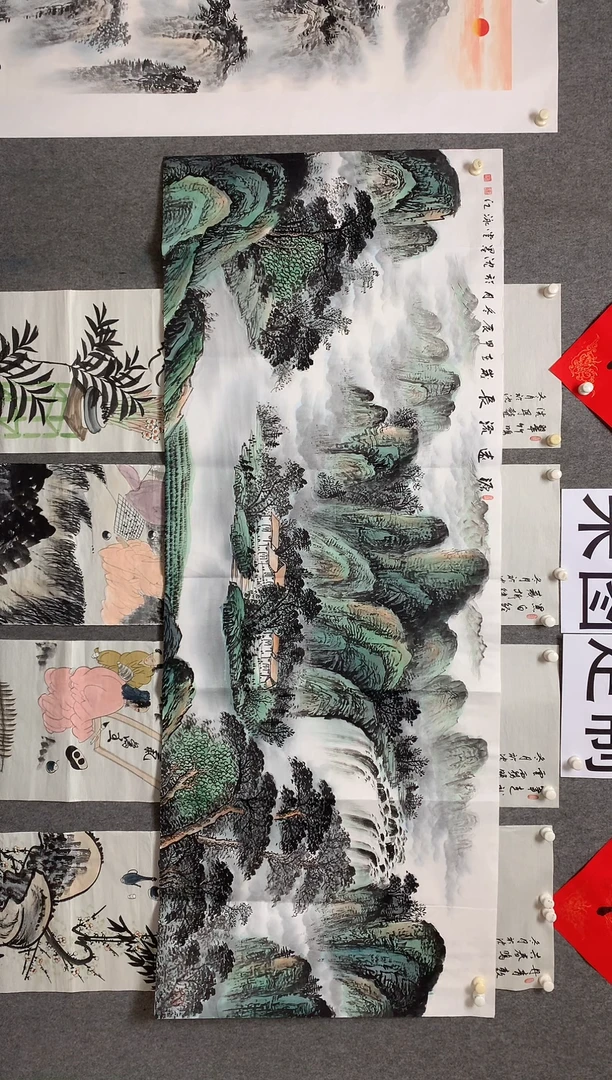 【闪购商品】国画沈泳江手绘 小六尺180*70cm