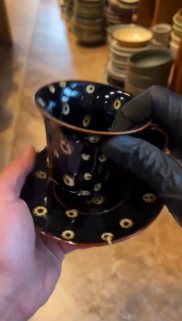 【闪购商品】瓷片572微瑕鹧鸪咖啡杯杯垫