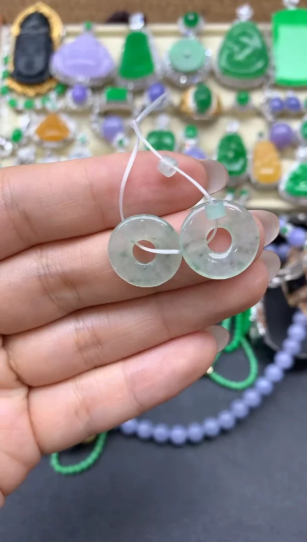 【闪购商品】翡翠耳饰未镶嵌203-中国好珍宝